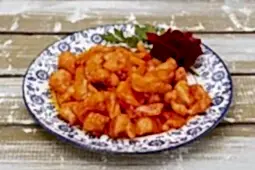 Курица с ананасом в кисло-сладком соусе с овощами (250 гр.)