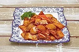 Жареные баклажаны с картофелем и болгарским перцем (250 гр.)