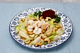 Сельдерей с креветками и кешью (200 гр.)