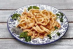 Жареные кольца кальмаров к пиву (180 гр.)