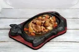 Ребра барашка с болгарским перцем и луком на сковороде (300 гр.)