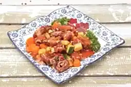 Свиные ребрышки сладкие обжаренные с овощами (250 гр.)