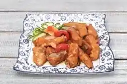 Семга жареная с луком и морковью (250 гр.)